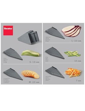 Rebanador y rallador Metaltex