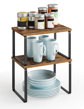 Estante de madera con metal Songmics Home Bystro MKCS020X01