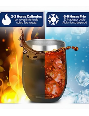 Termo Xtellar de acero inoxidable con tapa disc top 350 ml