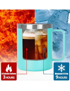 Termo Xtellar de acero inoxidable con tapa disc top 350 ml