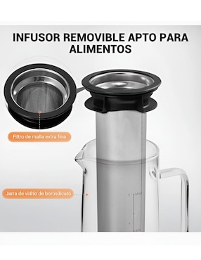Tetera infusora Xtellar de vidrio