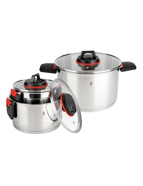 Batería de cocina Bogner de acero inoxidable 6 piezas