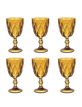 Set de copas para vino Xtellar de cristal 6 piezas