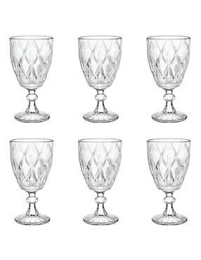 Set de copas para vino Xtellar de cristal 6 piezas piezas