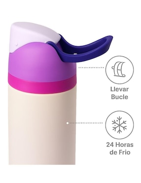 Termo Güish de acero inoxidable con tapa a presión 950 ml