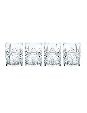 Set de vasos para whisky Riedel Vivant de cristal con 4 piezas