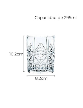 Set de vasos para whisky Riedel Vivant de cristal con 4 piezas