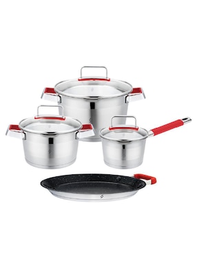 Batería de cocina Bogner de acero inoxidable 7 piezas