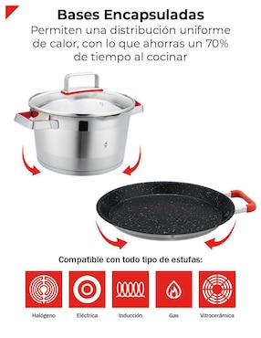 Batería de cocina Bogner de acero inoxidable 7 piezas