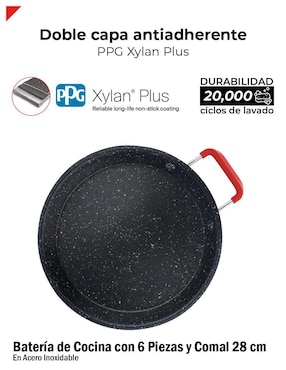 Batería de cocina Bogner de acero inoxidable 7 piezas