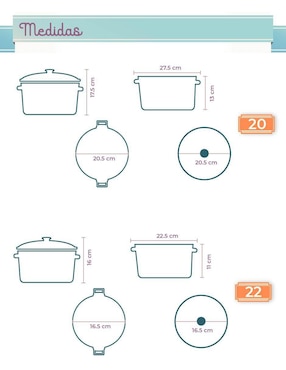 Batería de cocina Rd Royal Cook de acero inoxidable 12 piezas