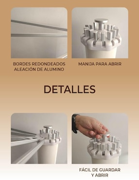 Tendedero plegable Chic Fantasy de plástico y metal
