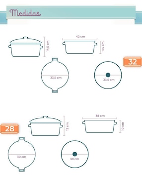 Batería de cocina Rd Royal Cook de acero inoxidable 6 piezas