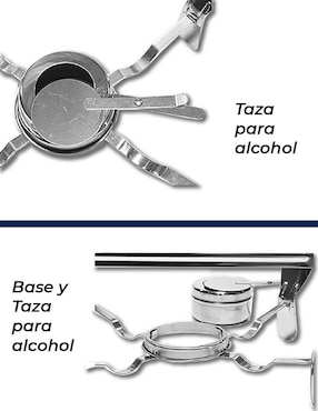 Chafer bufetera de acero inoxidable RD Royal Cook 1 compartimento