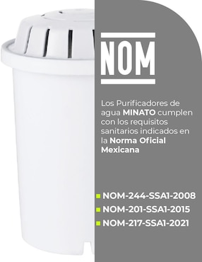 Repuesto filtro agua Minato carbón activado granular 5NWPD11