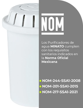 Repuesto filtro agua Minato carbón activado granular 5nwpd12