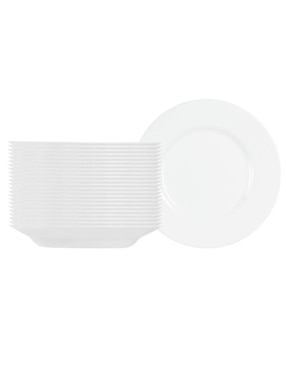 Set plato sopa Luminarc Everyday de vidrio 24 piezas