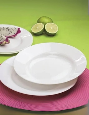 Set plato sopa Luminarc Everyday de vidrio 24 piezas