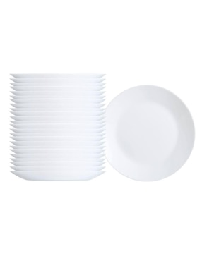 Set plato postre Luminarc Zelie de vidrio 24 piezas