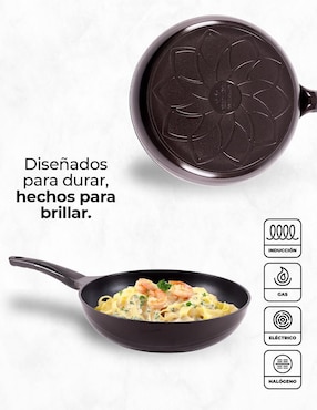 Sartén Queen Sense Premium de aluminio anodizado