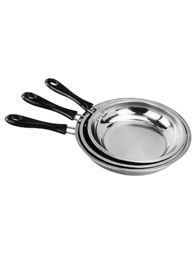 Set de sartenes Yajad Hogar de acero inoxidable 3 piezas