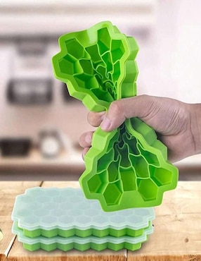 Molde para hielos Ventdepot Siliblockgreen