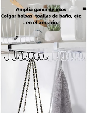 Set gancho Xtellar de metal 4 piezas