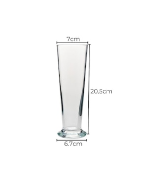 Set de vasos para cerveza Luminarc Linz  de vidrio con 6 piezas