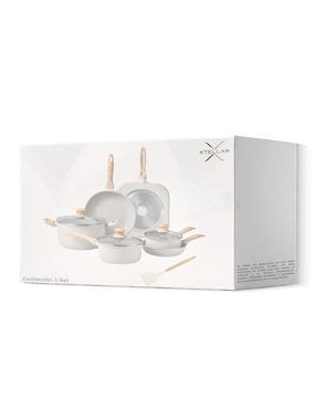 Batería de cocina Xtellar de aluminio antiadherente convencional 10 piezas