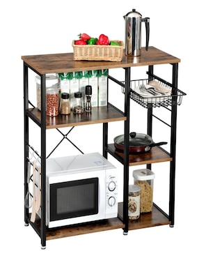 Estante de madera con metal Songmics Home Bellita mkks90x