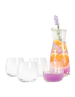 Set jarra con vasos de vidrio Stovmex Torino