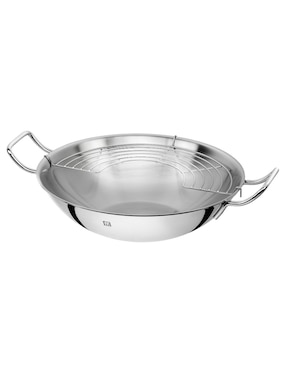 Sartén Wok con tapa Zwilling J.A. Henckels Ag Plus de acero inoxidable