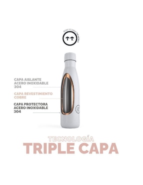Termo Cool Bottles de acero inoxidable Coolors con tapa rosca 750 ml