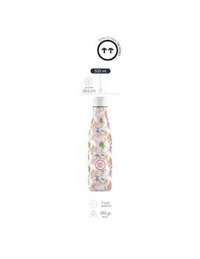 Termo Cool Bottles de acero inoxidable Secret Blossoms con tapa rosca 500 ml