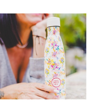 Termo Cool Bottles de acero inoxidable Secret Blossoms con tapa rosca 500 ml