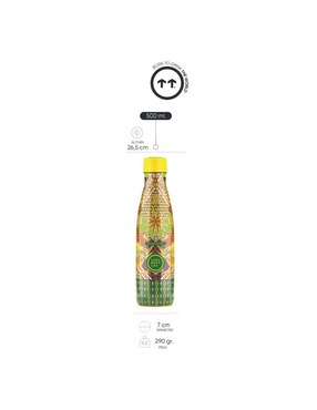 Termo Cool Bottles de acero inoxidable Mystical Lions con tapa rosca 500 ml