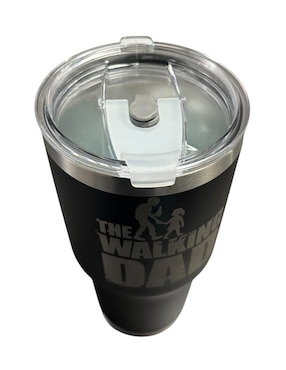 Termo Eichh de acero inoxidable The Walking Dad con tapa push pull 887 ml