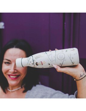 Termo Cool Bottles de acero inoxidable Paula Alenda - Hanging Friends con tapa rosca 500 ml