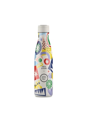Set termo Cool Bottles de acero inoxidable Eddie Baehr - Electric Garden con tapa rosca 500 ml