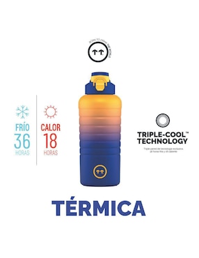 Termo Cool Bottles de acero inoxidable Sport Paris con tapa rosca 950 ml