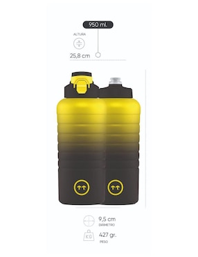 Termo Cool Bottles de acero inoxidable Sport Tokyo con tapa rosca 950 ml