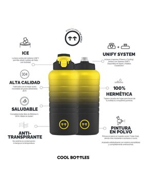 Termo Cool Bottles de acero inoxidable Sport Tokyo con tapa rosca 950 ml