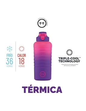 Termo Cool Bottles de acero inoxidable Sport Los Angeles con tapa rosca 950 ml