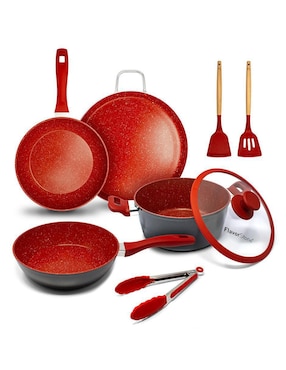 Batería de cocina Flavorstone de acero inoxidable antiadherente combinado 8 piezas