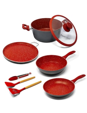 Batería de cocina Flavorstone de acero inoxidable antiadherente combinado 8 piezas