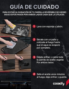 Grill Cookify Plancha grill hierro fundido