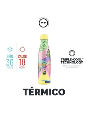 Termo Cool Bottles de acero inoxidable Mediterranean con tapa rosca 500 ml