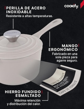 Olla Cookify hierro fundido 1.5 lts