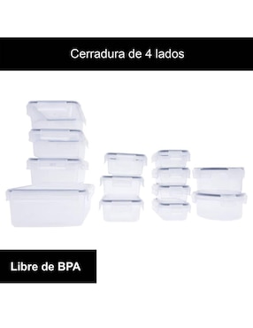 Set contenedores Pallpall de plástico 13 piezas piezas