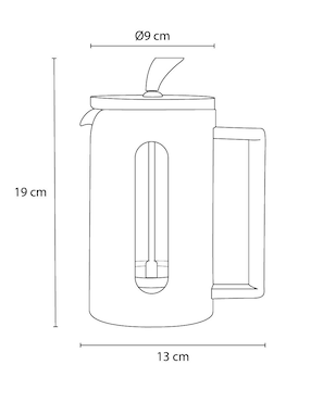 Prensa francesa Crown Baccara de borosilicato